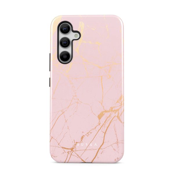 Peachy Gold - Pink Marble Samsung Galaxy A54 Case Supply
