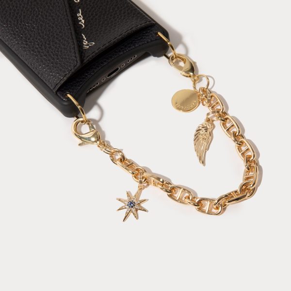 Alanis Crossbody Charm Set with Expanded Pouch- Black Gold Online Sale - Image 2