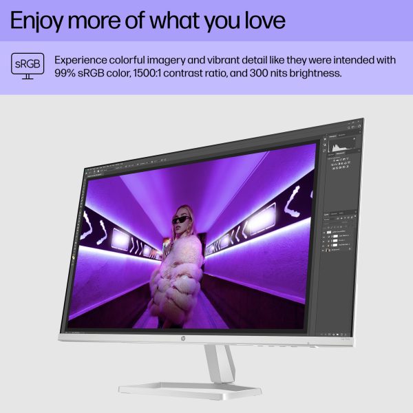 (Open Box) HP Series 5 27-in FHD Computer Monitor, Full HD, IPS Panel, 1500:1 Contrast, 300 nits, Eye Ease with Eyesafe Certification, 527sw Sale - Image 3